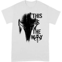 Star Wars: The Mandalorian - T-shirt THIS IS THE WAY - Adulte (Blanc / Noir)