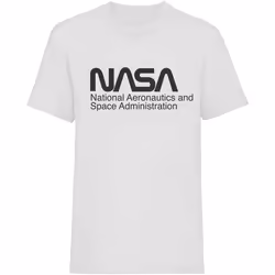 NASA - T-shirt - Adulte (Blanc / Noir)
