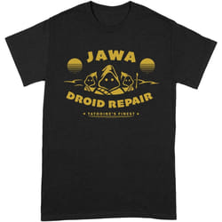 Star Wars - T-shirt DROID REPAIR - Adulte (Noir / Jaune)