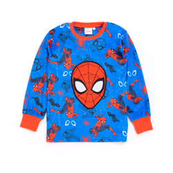Spider-Man - Ensemble de pyjama long - Enfant (Bleu / Rouge)