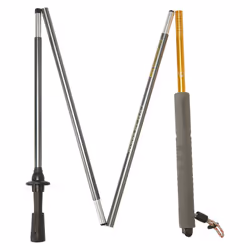 Craghoppers - Bâtons de randonnée TREKLITE - Taille 55 cm (Jaune anodisé / Gris anodisé)
