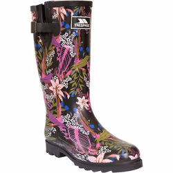 Trespass - Bottes de pluie ELENA - Femme (Noir / Vert)