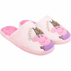 Peppa Pig - Chaussons QUEEN - Femme (Beige / Rose / Violet)