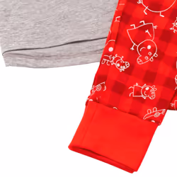 Peppa Pig - Ensemble de pyjama - Garçon (Rouge / Gris)