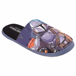 Star Wars: The Mandalorian - Chaussons - Homme (Noir / Bleu)