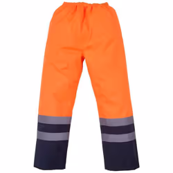 Yoko - Pantalon de pluie - Adulte (Orange / Bleu marine)