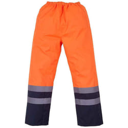 Yoko - Pantalon de pluie - Adulte (Orange / Bleu marine)