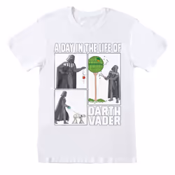 Star Wars - T-shirt DAY IN THE LIFE OF - Adulte (Blanc)