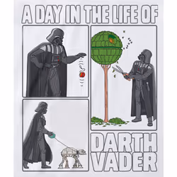Star Wars - T-shirt DAY IN THE LIFE OF - Adulte (Blanc)