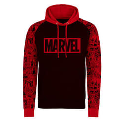 Marvel Comics - Sweat à capuche - Adulte (Noir / Rouge)