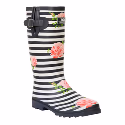 Trespass - Bottes de pluie ELENA - Femme (Bleu marine / Blanc / Rose)