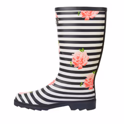 Trespass - Bottes de pluie ELENA - Femme (Bleu marine / Blanc / Rose)