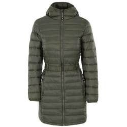 Trespass - Doudoune longue SANTUZZA - Femme (Vert kaki)