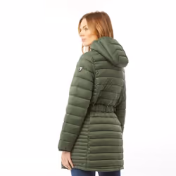 Trespass - Doudoune longue SANTUZZA - Femme (Vert kaki)