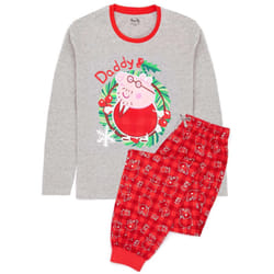 Peppa Pig - Ensemble de pyjama - Homme (Rouge / Gris)