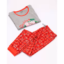 Peppa Pig - Ensemble de pyjama - Homme (Rouge / Gris)