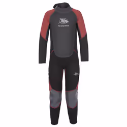 Trespass - Combinaison de plongée AMIGO 3MM - Enfant - Taille 3-4 ans (Bordeaux Chiné)