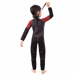 Trespass - Combinaison de plongée AMIGO 3MM - Enfant - Taille 3-4 ans (Bordeaux Chiné)
