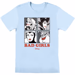 Disney - T-shirt BAD GIRLS - Adulte (Bleu)