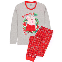 Peppa Pig - Ensemble de pyjama - Femme (Rouge / Gris)