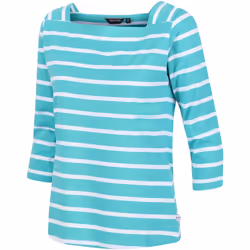 Regatta - T-shirt POLEXIA - Femme (Turquoise vif / Blanc)