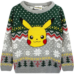 Pokemon - Pull - Enfant (Gris / Vert)
