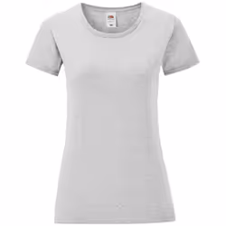 Fruit of the Loom - T-shirt ICONIC - Femme (Gris clair Chiné)