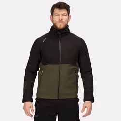 Regatta - Veste softshell SURRENDER - Homme (Kaki foncé / Noir)