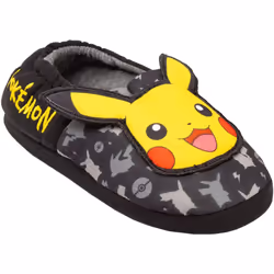 Pokemon - Chaussons - Enfant (Noir / Jaune / Rouge)