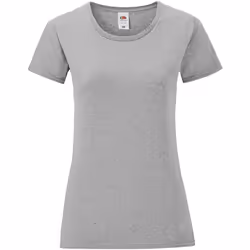 Fruit of the Loom - T-shirt ICONIC - Femme (Gris clair chiné)