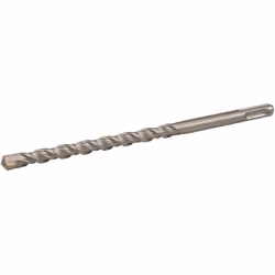 Pointe en carbure de tungstène. Haute qualité, double cannelure pour un enlèvement efficace du matériau. Pour le béton, la br ...
