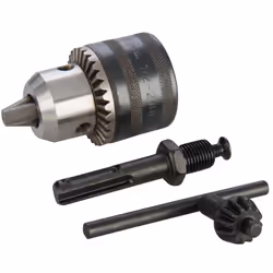 Mandrin à clé de 13 mm et adaptateur SDS Plus. S'utilise sur marteau perforateur SDS Plus ayant la fonction stop de frappe. L ...