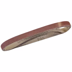 Bandes souples, corindon durable, encollage résine. Pour toutes les ponceuses à bande de 13 x 457 mm.
