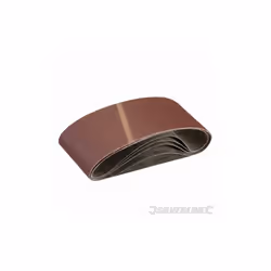 Bandes souples, corindon durable, encollage résine. Pour toutes les ponceuses à bande de 100 x 610 mm.