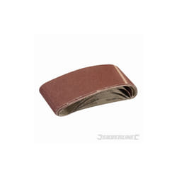 Silverline - 5 bandes abrasives 75 x 533 mm grain 80 433236