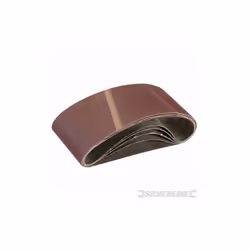 Bandes souples, corindon durable, encollage résine. Pour toutes les ponceuses à bande de 75 x 457 mm.