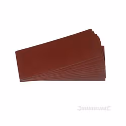 Feuilles abrasives - SILVERLINE - 10 feuilles - 95 x 230 mm - Corindon - Prédécoupées
