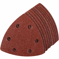 Silverline - Feuilles abrasives triangulaires auto-agrippantes, 90 mm, 10 pcs Accessoires pour outils électroportatifs Feuill ...