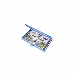 Coffret pro tarauds et filières Coffret métallique professionnel de 40 tarauds/filières 30x20x3 en acier massif de tungstène. ...