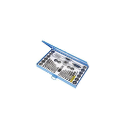 Silverline - Coffret métal pro de taraudage: 40 tarauds - filieres 30x20x3