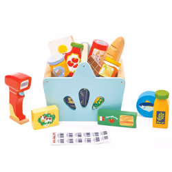 Le Toy Van Grocery Set &amp; Scanner, Marchande, 2 an(s), Multicolore, Bois