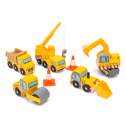 Le Toy Van Construction Cars, Ensemble de véhicules, 3 an(s), Bois, Noir, Jaune