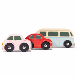 Le Toy Van TV463, Voiture, 3 an(s), Bois, Noir, Bleu, Rose, Rouge