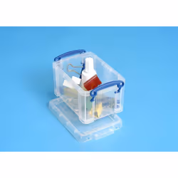 Really Useful Boxes 0.7L Box Transparent, Boîte de rangement, Transparent, Rectangulaire, Polypropylène (PP), Monochromatique ...