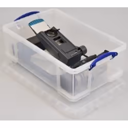 Really Useful Boxes 50L Box Transparent, Boîte de rangement, Transparent, Rectangulaire, Polypropylène (PP), Monochromatique, ...