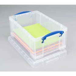 Really Useful Boxes Boîte plastique de 9L pour feuille de papier A4 et DVD's