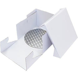 PME BCR870 boîte de rangement pour gâteau Carré Carton Blanc