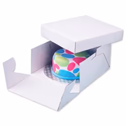 PME BBR884 boîte de rangement pour gâteau Carré Carton Blanc