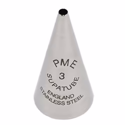 PME ST3, Douilles pâtisserie, Poche à douille pâtisserie, Acier inoxydable, Acier inoxydable, 66 mm, 15 mm
