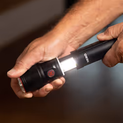 NEBO Franklin Slide Acier inoxydable Lampe torche COB LED